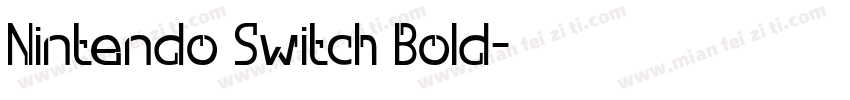 Nintendo Switch Bold字体转换